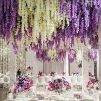 Guirnalda de flores artificiales de jazmín, 12 Uds., arco de jardín de boda, flores falsas para decoración de fiesta en casa - details 2