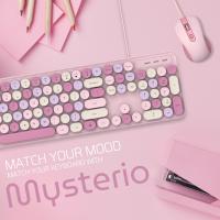 Lindo teclado y mouse inalámbricos 2,4G teclado silencioso de alto valor para niña - details 3
