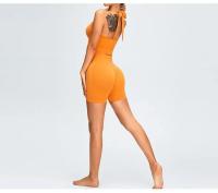 Pantalones cortos deportivos de Yoga sin costuras para mujer, pantalones de chándal de tres cuartos de cintura alta de melocotón, Multicolor, ropa cómoda de secado rápido para Fitness y Yoga - details 3