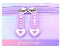 Mochila Escolar de Moda para Niñas OKKID Color Gradiente Rosa-Púrpura Bolsas para Estudiantes - details 10