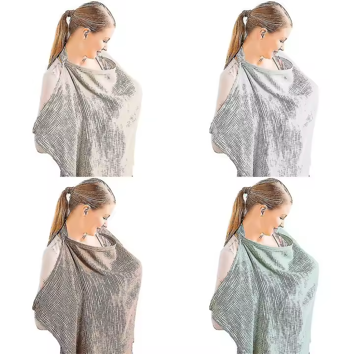 Cubierta de lactancia con cuello Halter, protector de privacidad, paño de enfermería para exteriores, e - 1