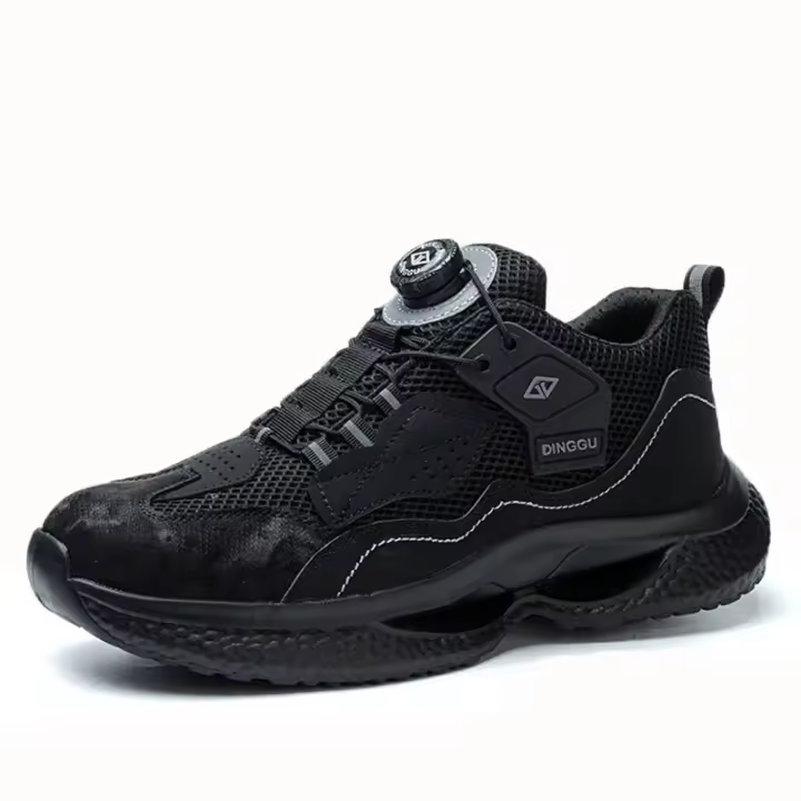 Zapatillas de trabajo con punta de acero a la moda para hombre, zapatos protectores a prueba de perforaciones, botas de seguridad para hombre - 1