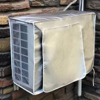Cubierta de aire acondicionado antipolvo, bloque de limpieza, luz solar, antinieve, Protector de aire acondicionado impermeable, máquina principal - details 5