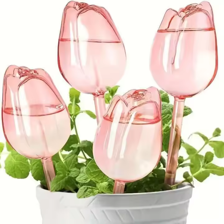 Globos de cristal, dispositivos de riego automático, inserciones de éter, bombillas para plantas de flores. - 1