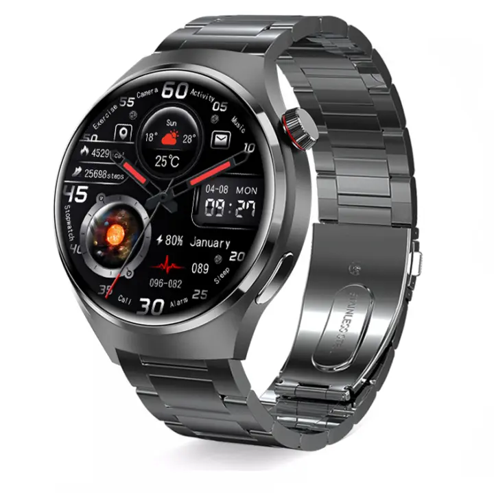 Aplicable a -reloj inteligente  para hombre, pulsera con Pantalla AMOLED HD, Bluetooth, llamadas, GPS, NFC, frecuencia cardíaca, azúcar en la sangre, novedad de 2024, Carga inalámbrica, Isla inteligente,Ip68 impermeable - 1