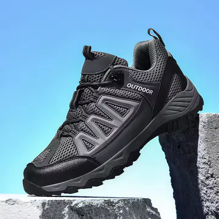 Zapatos de malla transpirable antideslizante y resistente al desgaste seguro laboral zapatos de montañismo - 1