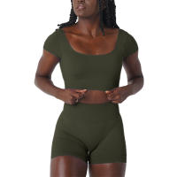 Sujetador Deportivo Sin Costuras Nvgtn New Serene Spandex Top para Mujer Mejora del Pecho Elástico Transpirable Underwear de Ocio y Deportes - details 34