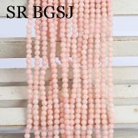 2mm muy pequeño redondo rosa claro Natural mar bambú Coral suelto DIY collar fabricación de joyas cuentas de semillas 15 pulgadas - details 4