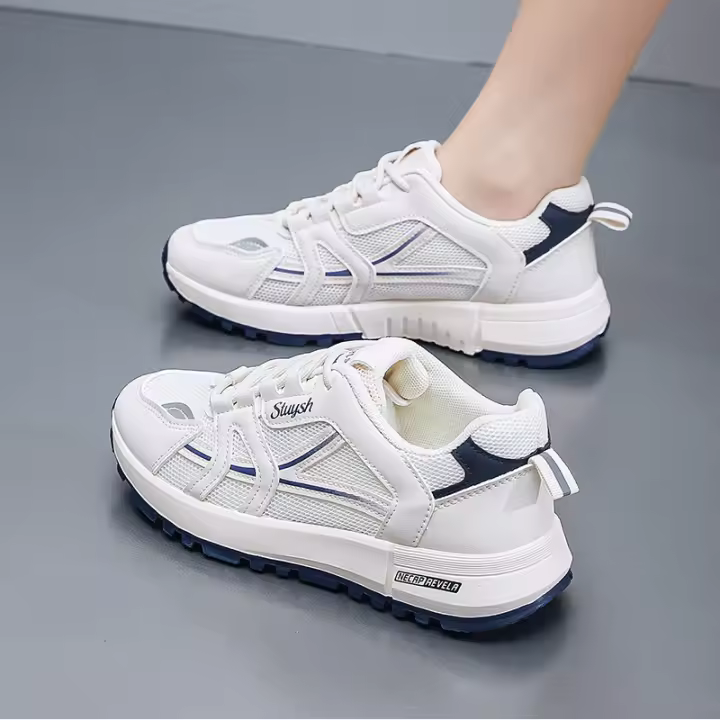 Zapatillas deportivas de ocio, transpirables, ligeras y versátiles y de suela gruesa para mujer con mayor altura - 1