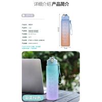 Botella de agua deportiva de 900ML con marcador de tiempo, taza a prueba de fugas, botella de agua portátil motivacional para deportes al aire libre, Fitness, sin BPA - details 6