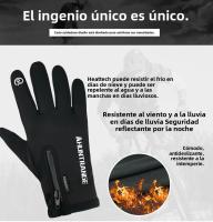 Guantes de invierno para hombres y mujeres, guantes calefactados con pantalla táctil, USB, impermeables, para acampar, senderismo, esquí, cálidos - details 3