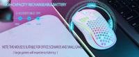 Ratón de juego inalámbrico de 2,4G, dispositivo con diseño ergonómico DPI ajustable para ordenador portátil de escritorio - details 3