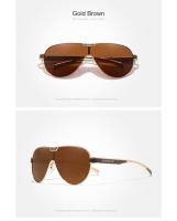 KINGSEVEN-gafas de sol de gran tamaño para hombre y mujer, lentes de espejo polarizadas, protección UV, acero inoxidable, N7762 - details 9