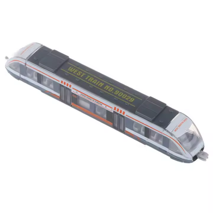 Vehículos de juguete de aleación, modelo de tren de Metro, tren de simulación, tren subterráneo de alta velocidad, aleación fundida a presión, regalo - 1