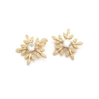 Colgantes de latón y circonita de Color dorado de 18K, varios dijes de flores, joyería artesanal de alta calidad, accesorios para collar y pendientes - details 10