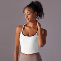 Ropa interior deportiva de realce para mujer, sujetador de Yoga para Fitness, gimnasio, entrenamiento, correr, camiseta sin mang - details 15