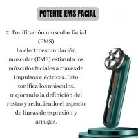 Radiofrecuencia Facial EMS Terapia Led Limpieza Facial Masaje Sonico 8000 rpm e Importacion de Cosmeticos Genera Colageno Elastina Trabaja Arrugas lineas Fins y de Expresion Uso en Casa Regalo para Mujer - details 4