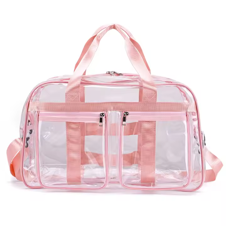 Bolsa de viaje transparente de PVC, bolsos de hombro tipo bandolera portátiles para deportes, senderismo al aire libre, natación, compras, bolso transparente - 1