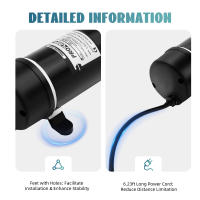 Bomba de agua de diafragma autocebante, 160PSI, 220V, 0.55A, 5,1-5,5 L/min, 26x10x10,5 cm/10,2x3,9 x 4.1in, fácil de llevar - details 4