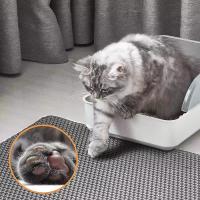Esterilla antideslizante de doble capa para arena de gato, caja de arena grande con filtro, resistente al desgaste, impermeable - details 1