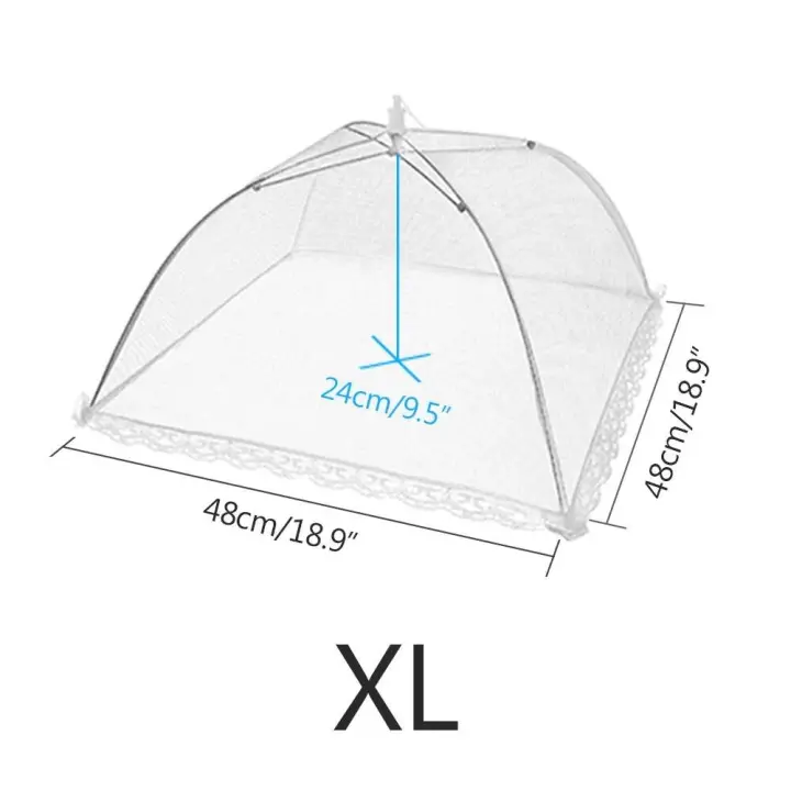 Máscara de gas plegable para alimentos, mosquitera, paraguas, protección para picnic, cubierta para platos, accesorios de cocina - 1