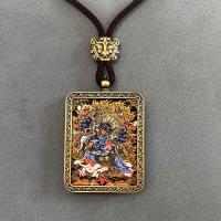 Colgante Xizang del dios de la riqueza de cinco caminos, marca Thangka Buddha, accesorios de recuerdo Daheitian - details 5