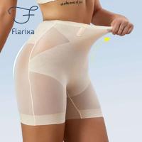 Flarixa-ropa moldeadora de cuerpo para mujer, pantalones cortos adelgazantes de cintura alta, bragas de Control del Abdomen posparto, ropa interior moldeadora de seda de hielo ultrafina - details 0