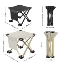 Taburete de Camping Ligero y Plegable Ultraligero para Pesca, Senderismo, Jardinería y Vistas al Aire Libre Portátil para Deportes y Crecidos - details 1