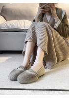 Mary Jane, zapatos esponjosos para mujer en invierno, zapatos de gorro, zapatos de algodón de terciopelo. - details 22