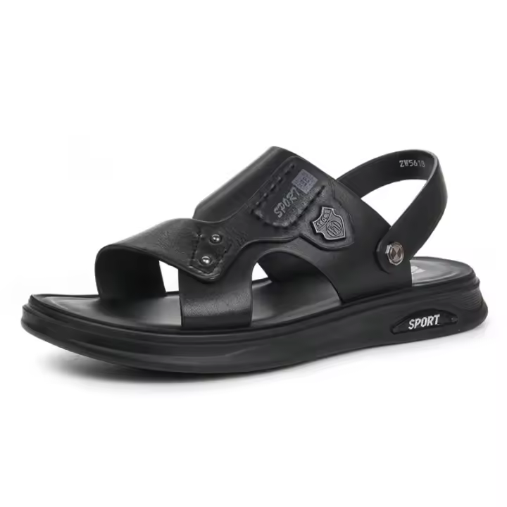 Nuevas Sandalias de Hombre 2025 Zapatos de Playa de Verano Estilo Doble Propósito para Conducir y Usar al Aire Libre Antideslizantes para Papá - 1