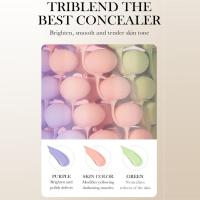 Nuevo Crema aislante de arcoíris de tres colores, 40ml, SPF50 + protector solar, hidratante, Invisible, poros, brillo Facial, corrección del tono de la piel - details 21