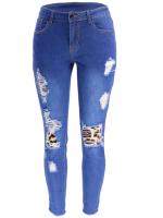 Vaqueros rasgados de cintura alta para mujer, pantalones cortos elásticos, moda coreana - details 13