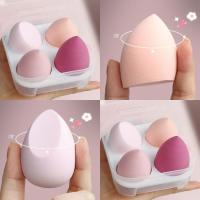 4-panel makeup egg with storage box Makeup Sponge Makeup Puff for wet and dry use - details 4