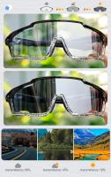 Kapvoe NEW Photochromic Bike Sunglasses Cycling for Men Blue Photochromism Glasses MTB New Bicycle Goggles Eyewear Sports UV400 - details 2