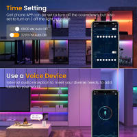 Tira de LED RGB de Alta Densidad GAHADA Control Remoto de 24 Teclas Luces Modernas con Efectos de Cambio de Color Iluminación y Decoración - details 4