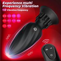 Consolador Vibrador giratorio con Control remoto 360, masajeador de próstata de silicona, tapón Anal, dilatador, Juguetes sexuales para mujeres y hombres - details 1
