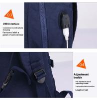 TEGAOTE-Mochila impermeable de nailon para ordenador portátil para mujer, bolsa de viaje para niños - details 14