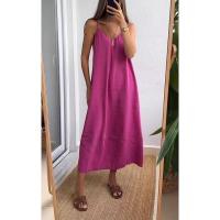 Vestido de verano para mujer, moda, color liso - details 6