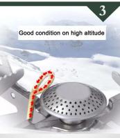 Estufa de Gas de doble cabezal de BRS-32, horno portátil para acampar al aire libre, interruptor de fuego, juego de utensilios de cocina con Control ajustable gratis - details 5