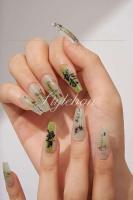 Arte de Uñas de Bambú Estilo Chino Set Completo Reutilizable con Diseño de Poesía y Pintura - details 7