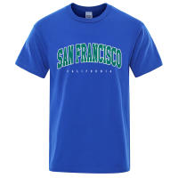 Camiseta holgada de algodón para hombre, ropa con letras de la ciudad de San Petersburgo, California, EE. UU., de gran tamaño, a la moda, de verano, Tops holgados informales - details 8
