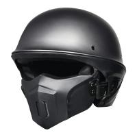 Malakas na lokomotiko buong casco retro motorsiklo, rogue kumbinasyon kalahating - details 2