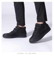 Botas de nieve negras de invierno para hombre para calidez, ocio al aire libre, zapatos modernos y de moda. - details 2
