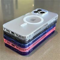 Funda de Carga Inalámbrica Magsafe para iPhone A Prueba de Golpes Transparente - details 5