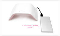 Lámpara de Secado de Uñas KADS 24W Rosa UV LED 15 LEDs Móvil Conectable Máquina de Manicura Profesional para Terapia de Gel - details 8