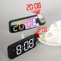 Reloj Despertador de Proyección Digital Rotativo Modo Nocturno Reloj de Pared LED Electrónico para Dormitorio 12H/24H - details 7