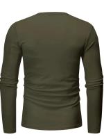Día del padre Ropa transfronteriza de primavera y otoño Camiseta para hombres europeos y americanos Camisa básica Henry de manga larga para hombres - details 24