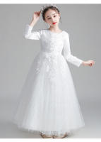 Vestido de tul esponjoso estilo princesa otoñal para niñas, ideal para presentaciones. - details 16