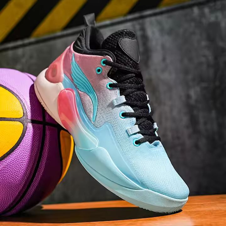 Zapatillas de baloncesto de malla nuevas de verano, luminosas, mismo estilo para hombre y mujer - 1