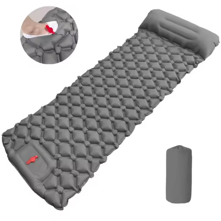 Colchón Inflable Ultraligero con Bomba Integrada Tejido TPU R=3.5 para Camping Extremo y Montañismo - 1